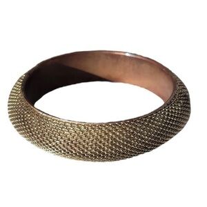 Women’s Vintage Brass Mesh bracelet Bangle Diameter Copper Sleeve Base